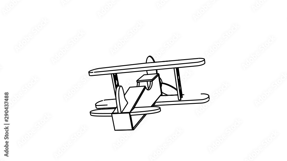 airplane take of illustration in black white color airplane take of illustration in black white color
