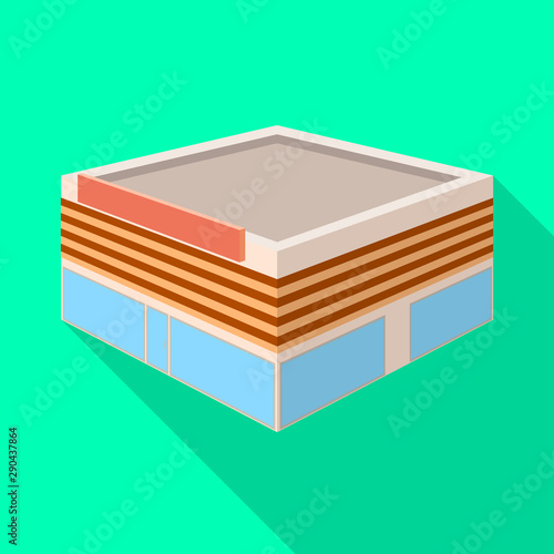Isolated object of hypermarket and shop icon. Set of hypermarket and bookstore stock symbol for web.