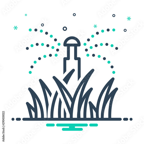 mix icon for lawn grass 