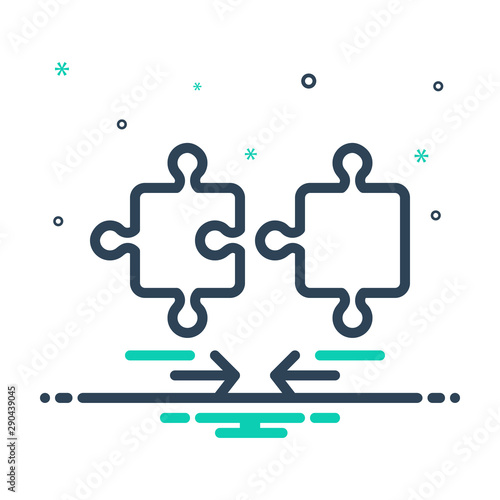 mix icon for implication