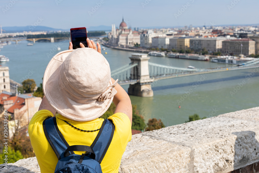 Female tourists in Budapest