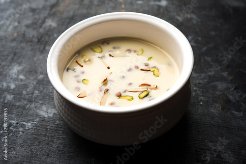 Basundi / Rabri or Rabdi - is a dessert made of condensed milk and dry fruits 