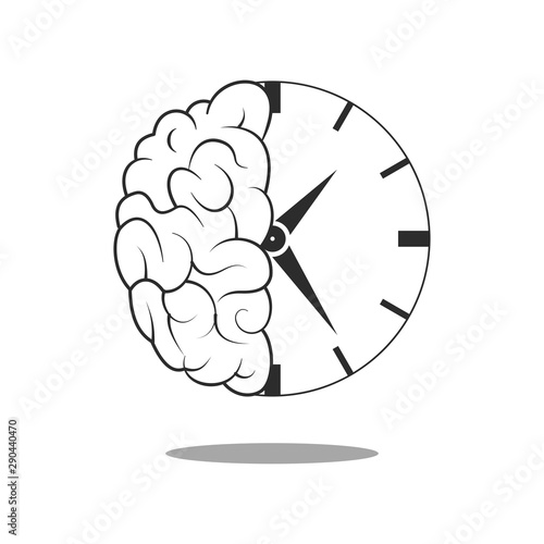 Time management and planning business concept. Flat style. 