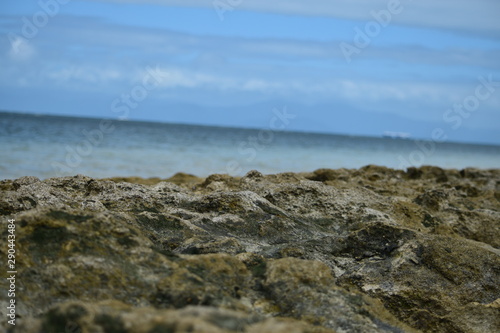岩のビーチ