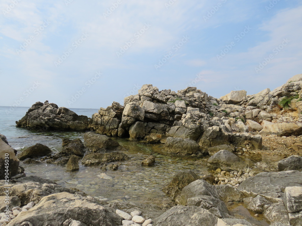 rocks and blue sky