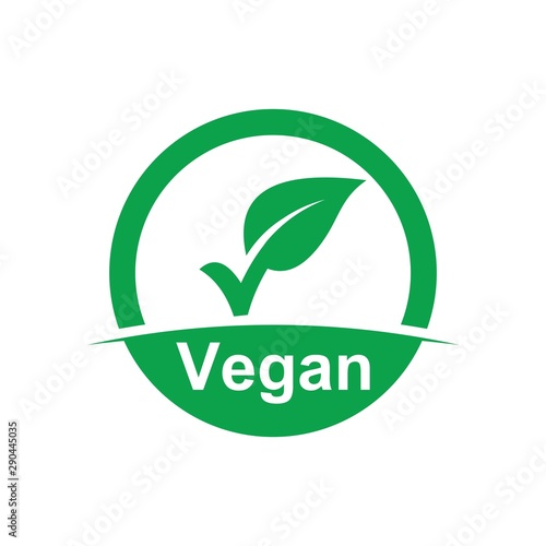 icon for vegan food. Vector illustration symbols isolated on white background