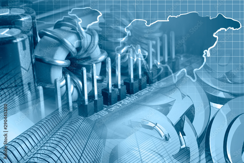 Electronic device, buildings and map Electronic device, buildings and map