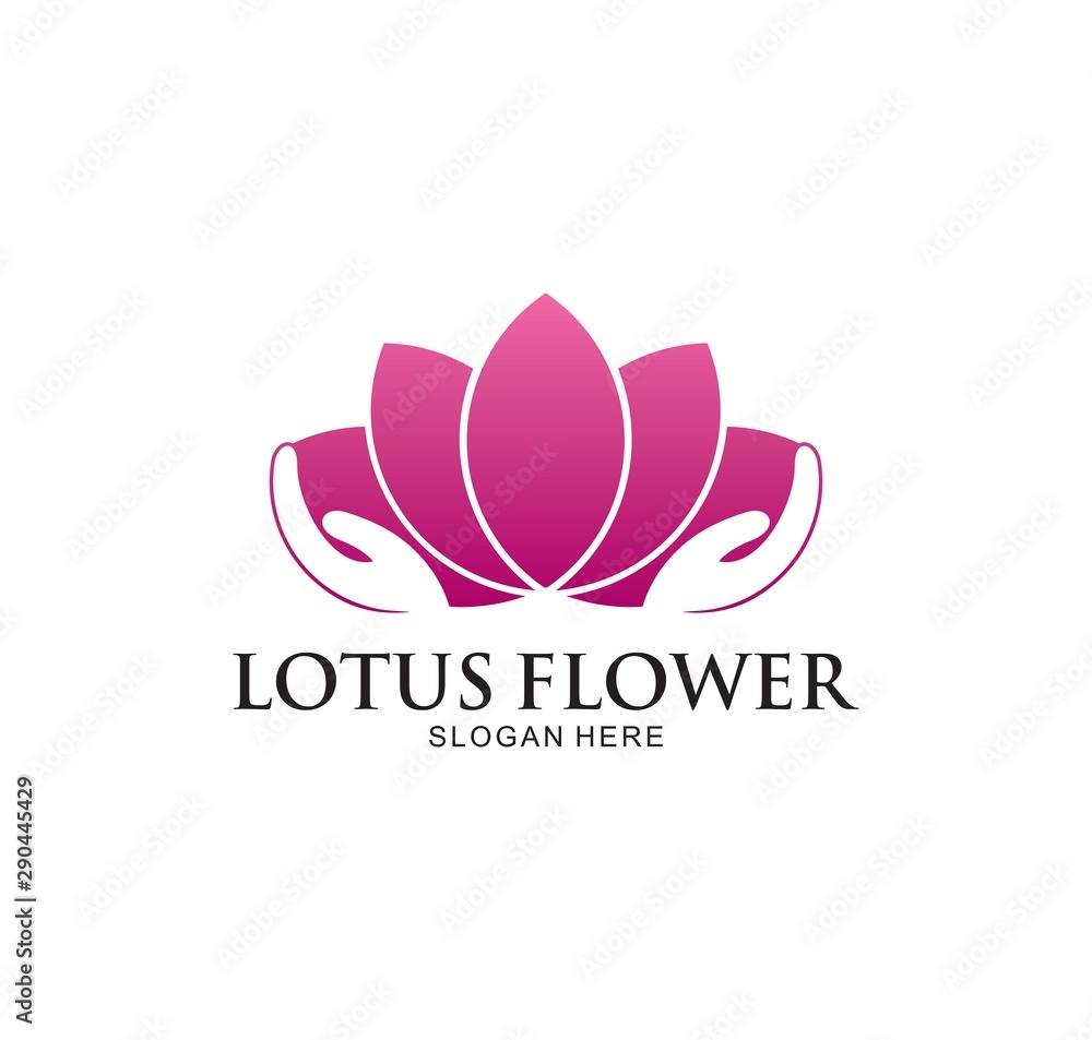 Lotus flower logo design template. vector design creative element, business sign, spa logo Lotus flower logo design template. vector design creative element, business sign, spa logo