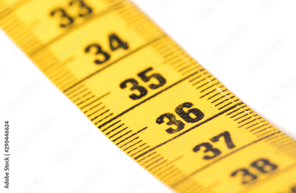 Measuring tape, selective focus on 36 Measuring tape, selective focus on 36