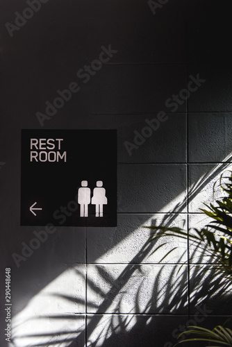 rest room sign
