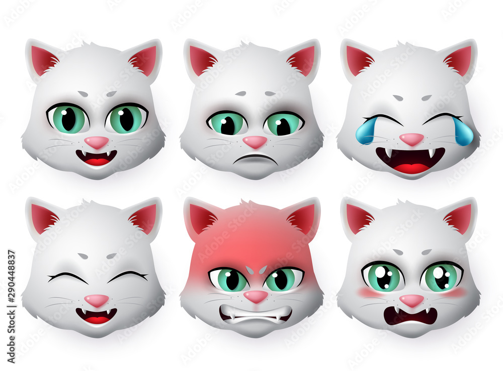 Angry cat Emoji 3D Illustration download in PNG, OBJ or Blend format