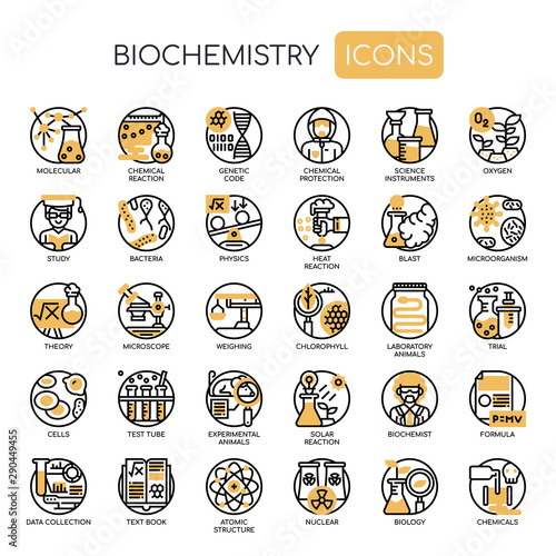 Biochemistry , Thin Line and Pixel Perfect Icons