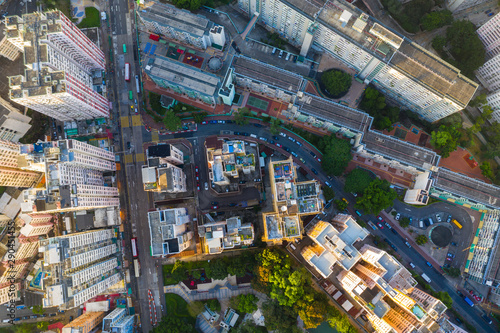 Hong Kong city from top side