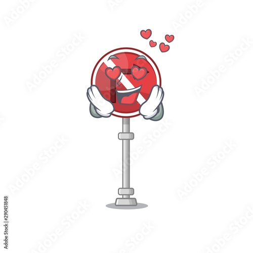 In love no right turn with the cartoon