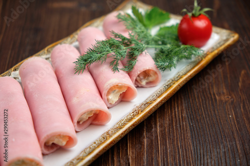 ham rolls. menu for catering