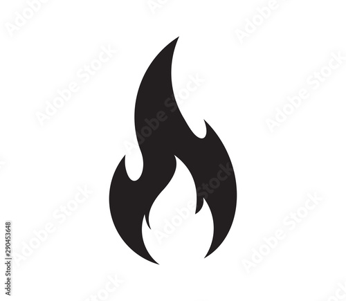 Fire flame logo vector illustration design template