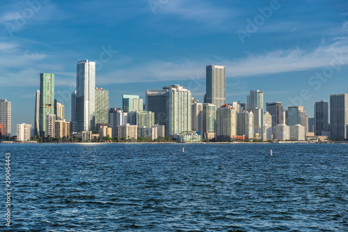 Beautiful view of Miami Downtown skyline at sunny morning, Miami, Florida. © lucky-photo