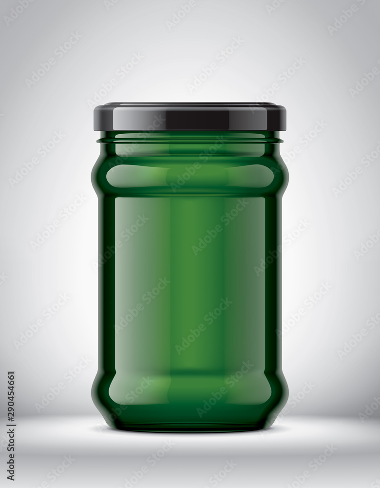 Glass Jar Mockup on Background. Glass Jar Mockup on Background.