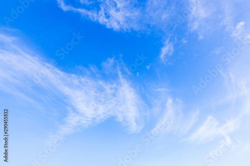 Cloud and blue sky  weather have a good day background. Sunset.