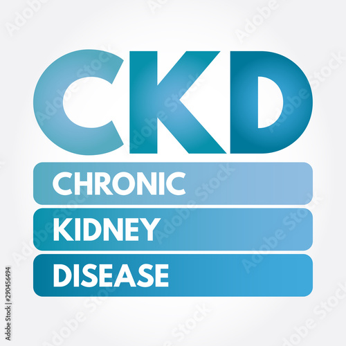 CKD - Chronic Kidney Disease acronym, medical concept background