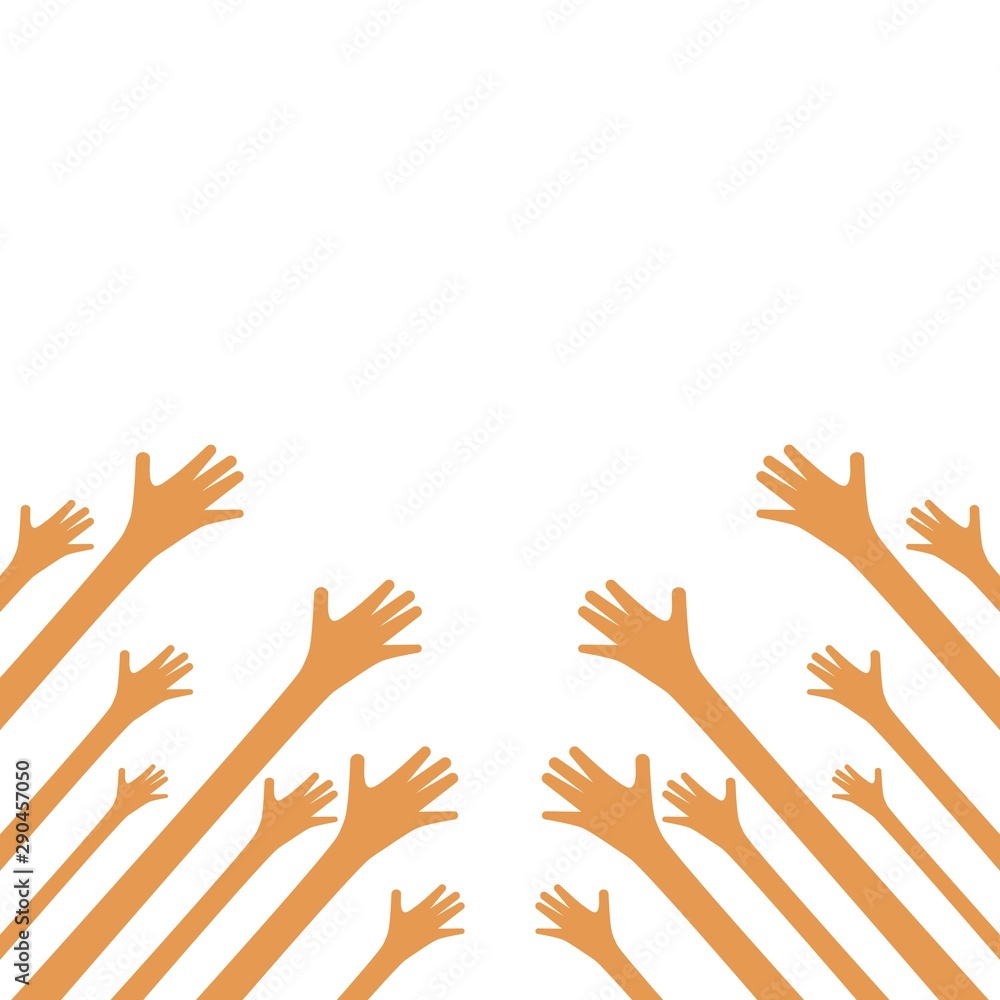 Fototapeta premium Hands up