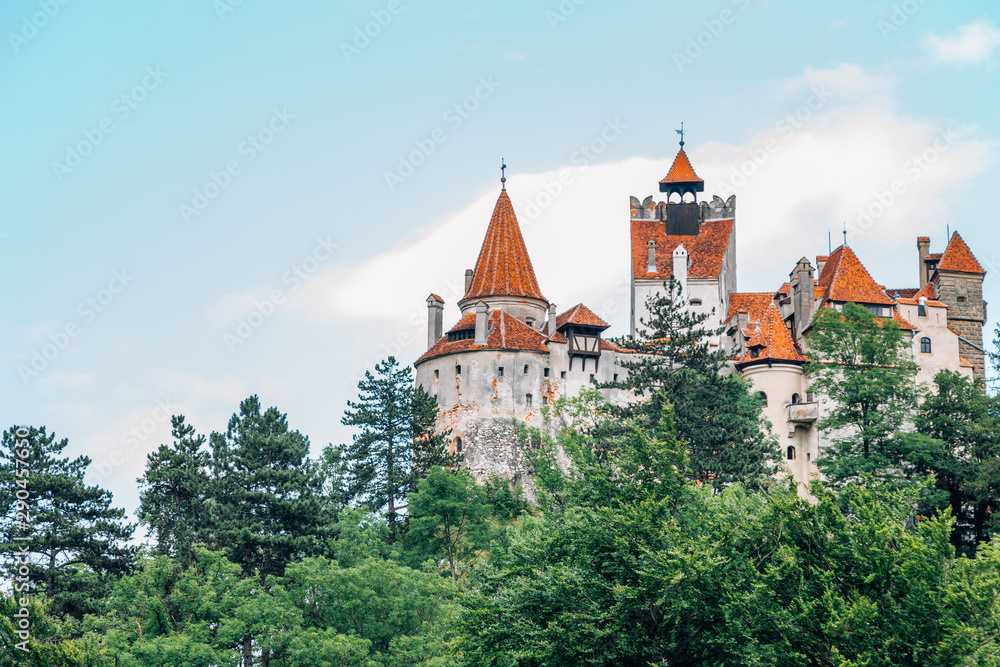 Bran Castle Dracula fortress in Romania