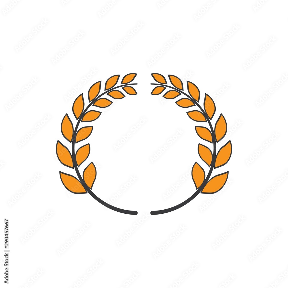 Wheat ilustration Logo Template Wheat ilustration Logo Template