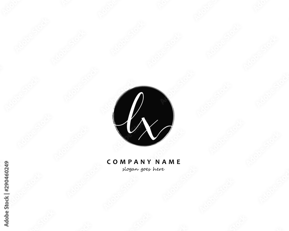 LX Initial letter logo template vector LX Initial letter logo template vector