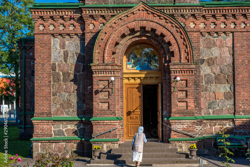 Sightseeing of Estonia. Orthodox Church in Johvi photo