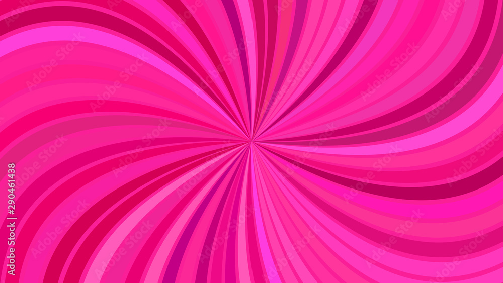 Pink abstract psychedelic spiral stripe background - vector curved ray burst graphic Pink abstract psychedelic spiral stripe background - vector curved ray burst graphic