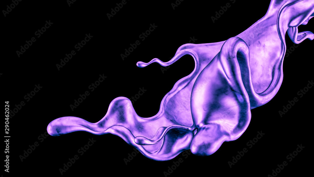 Splash fluid. 3d illustration, 3d rendering. Splash fluid. 3d illustration, 3d rendering.