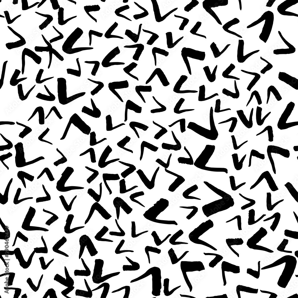 Hand drawn seamless repeating pattern with diamond shapes in black and cream. Hand drawn seamless repeating pattern with diamond shapes in black and cream.