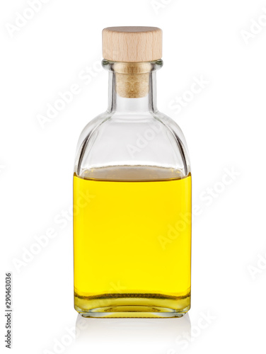 Bottle of yellow oil