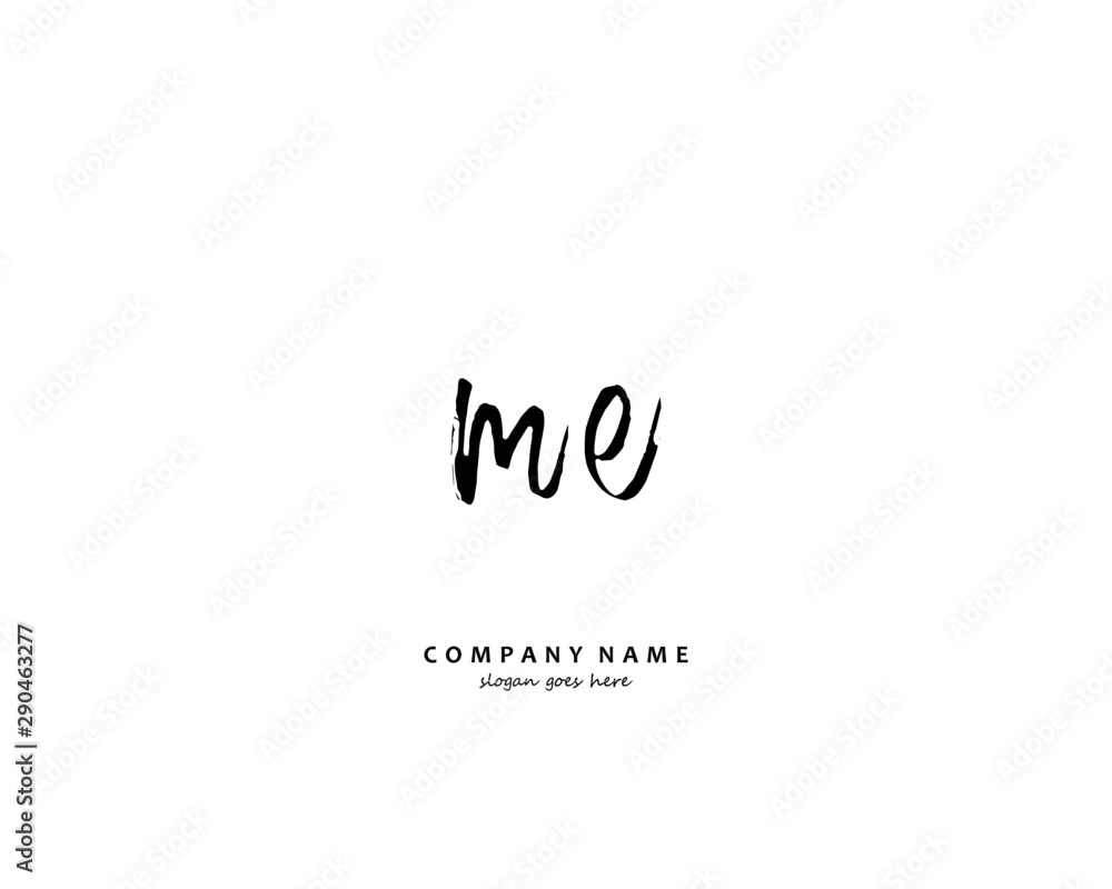 ME Initial letter logo template vector ME Initial letter logo template vector