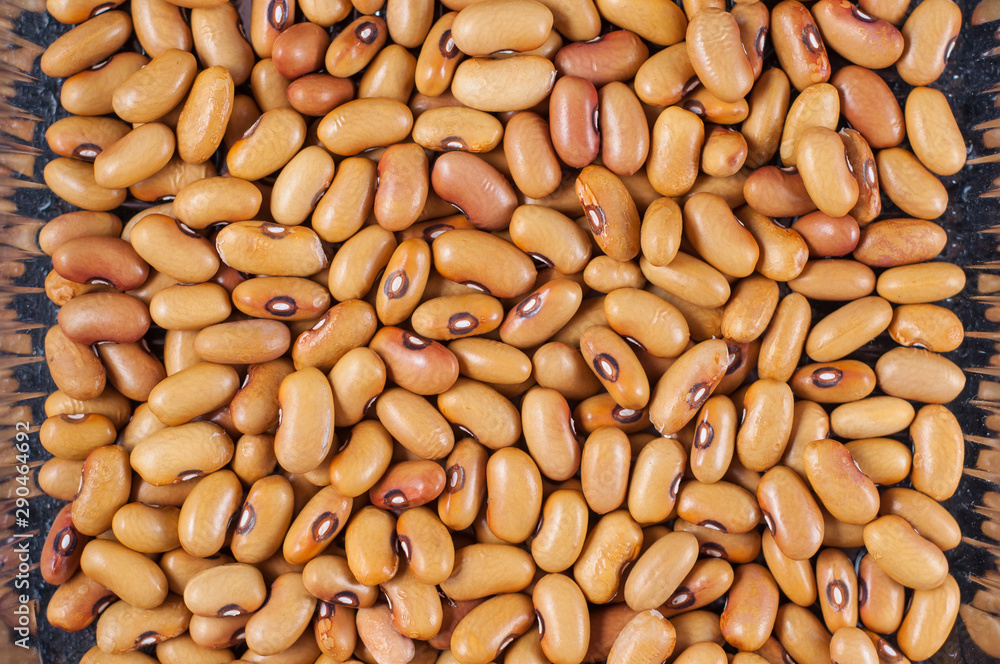Beans varieties chocolate bowl close-up. Macro shot. Beans varieties chocolate bowl close-up. Macro shot.