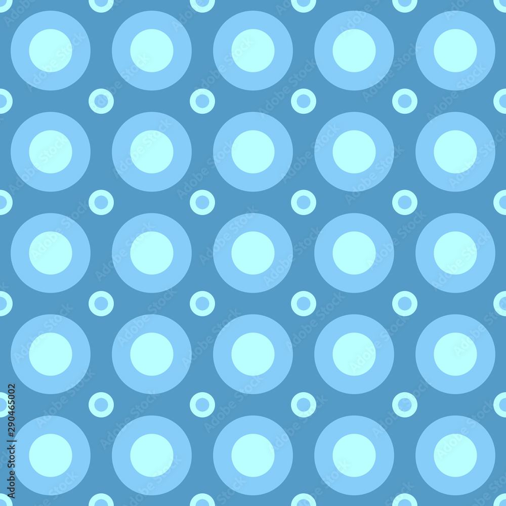 Abstract repeating circle pattern background design - colored vector illustration