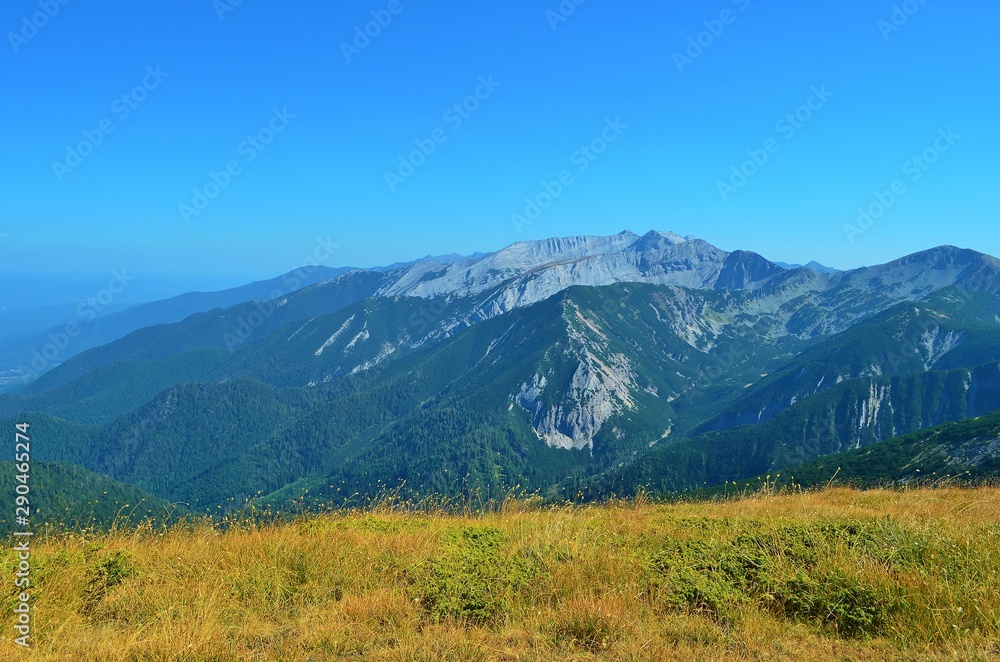 mountain scenery of Pirin National Park in Bulgaria
