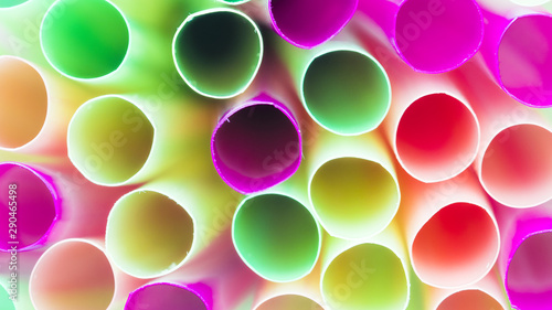 Close up drinking straw texture