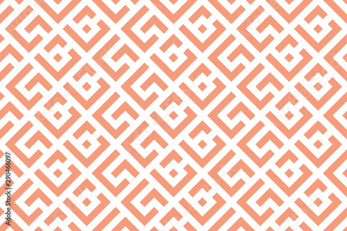 Abstract geometric pattern. A seamless vector background. White and pink ornament. Graphic modern pattern. Simple lattice graphic design