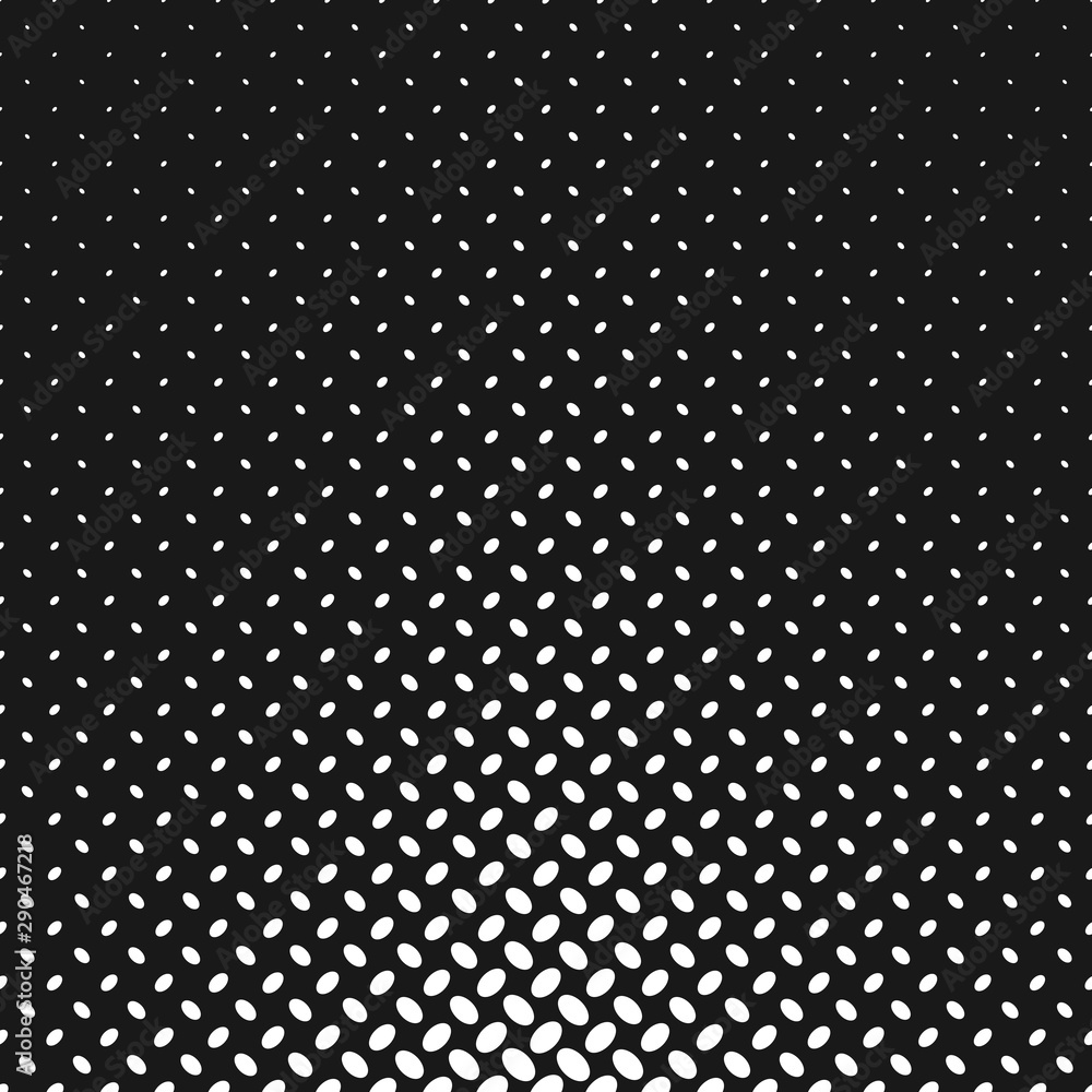 Monochrome halftone ellipse pattern background - abstract repeating vector illustration Monochrome halftone ellipse pattern background - abstract repeating vector illustration