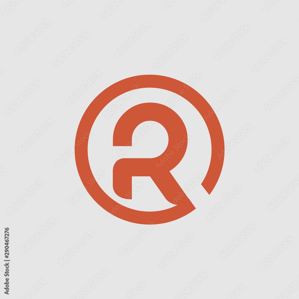 Fototapeta premium logo, abstract, Vintage old style logo icon monogram. Letter R logo. Royal hotel, Premium boutique