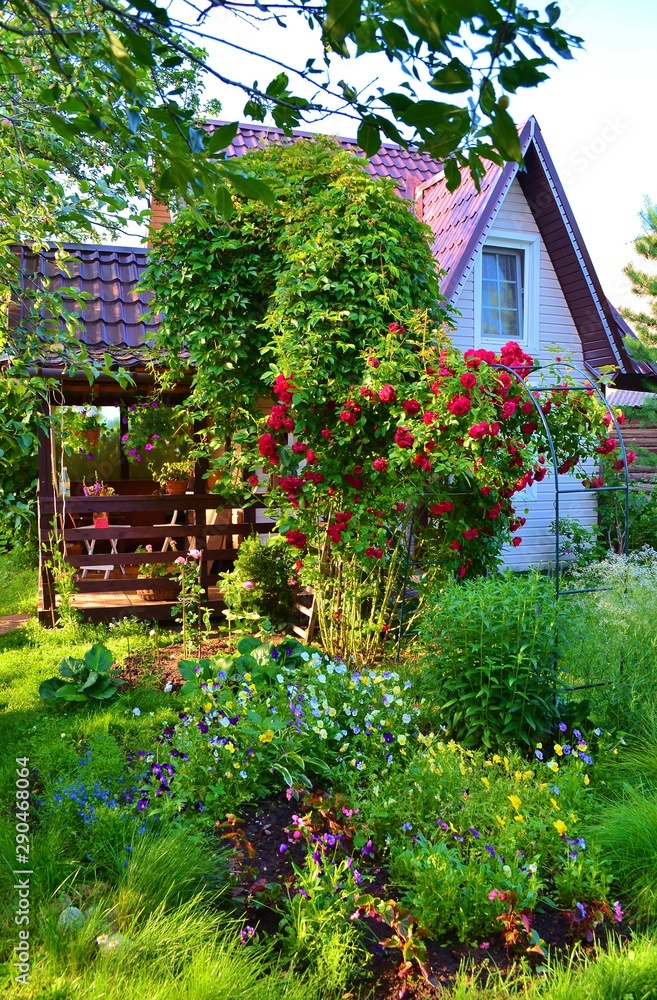 house in garden house in garden