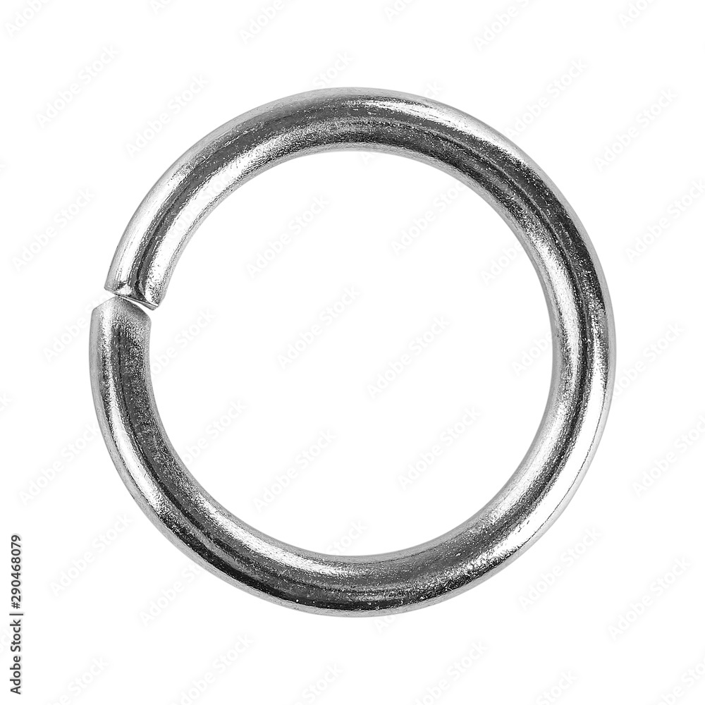 The coupling ring closeup for needlework isolated on white background The coupling ring closeup for needlework isolated on white background