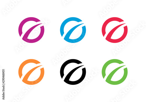 Business finance logo template, improvement or development symbol - Vector