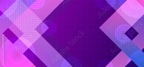 background abstract vector with geometric triangle ultra violet colors. Purple, pink, and blue color design. Texture stripes line neon light and circle.