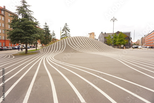 Canvas Print Superkilen park Copenhagen, Denmark