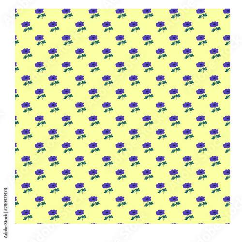 Poppy flowers seamless pattern