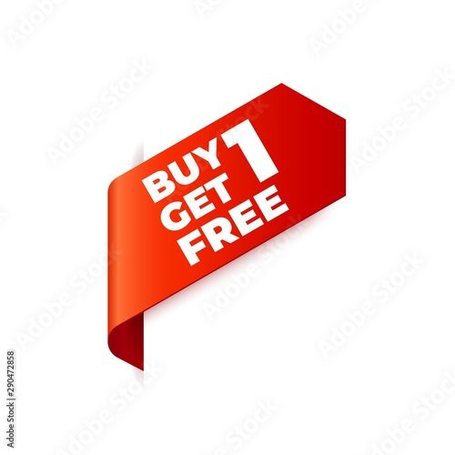 Red Vector left bookmark