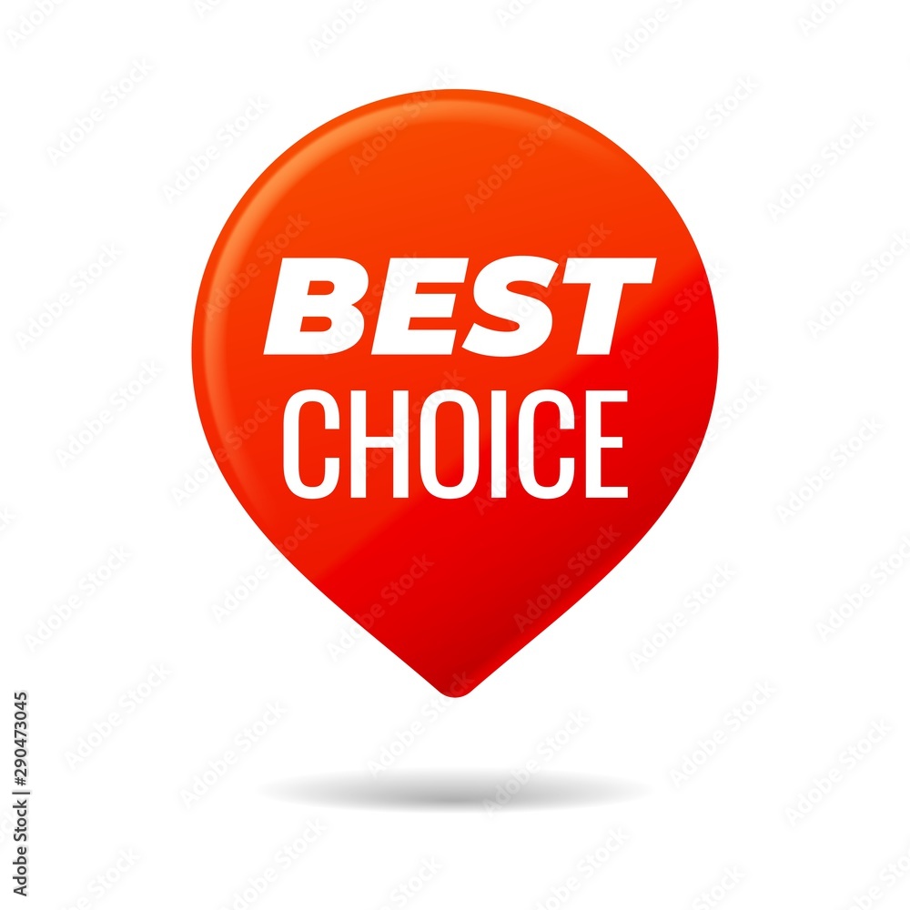 Red Vector Pin on white background Red Vector Pin on white background