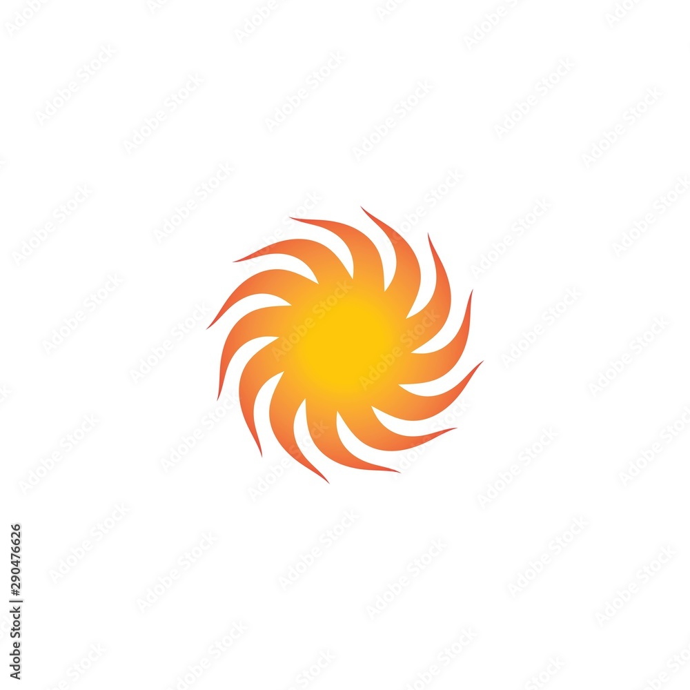 sun Logo Icon Vector illustration design sun Logo Icon Vector illustration design